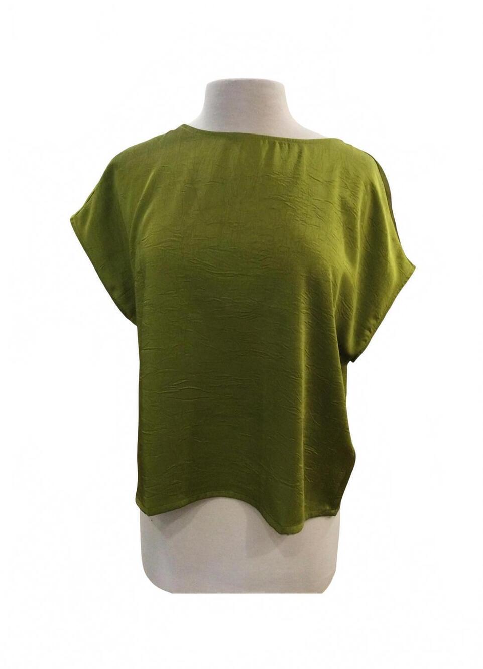 NEW TRAFFIC PEOPLE women's grace boat neckline top in green